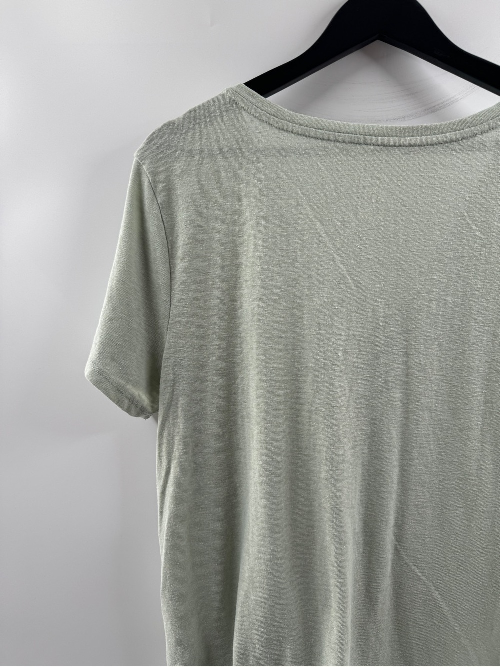 A New Day Seafoam Green Twist Knot Top Women's XL Linen Blend - Picture 7 of 8